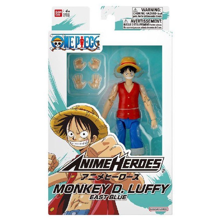 Figurine articulée Anime Heroes - Bandai - One Piece - Luffy East Blue - 17 cm