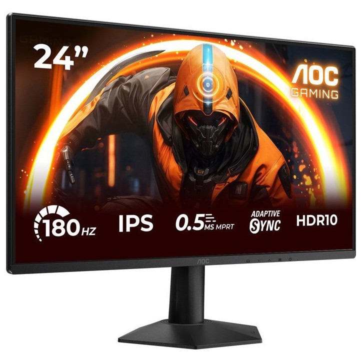 Écran PC Gamer - AOC - 23,8 - Full HD - 180 Hz - IPS - 0,5 ms - HDR10 Adaptive Sync Écran PC Gamer - AOC - 23,8 - Full HD - 180 Hz - IPS - 0,5 ms - HDR10 Adaptive Sync