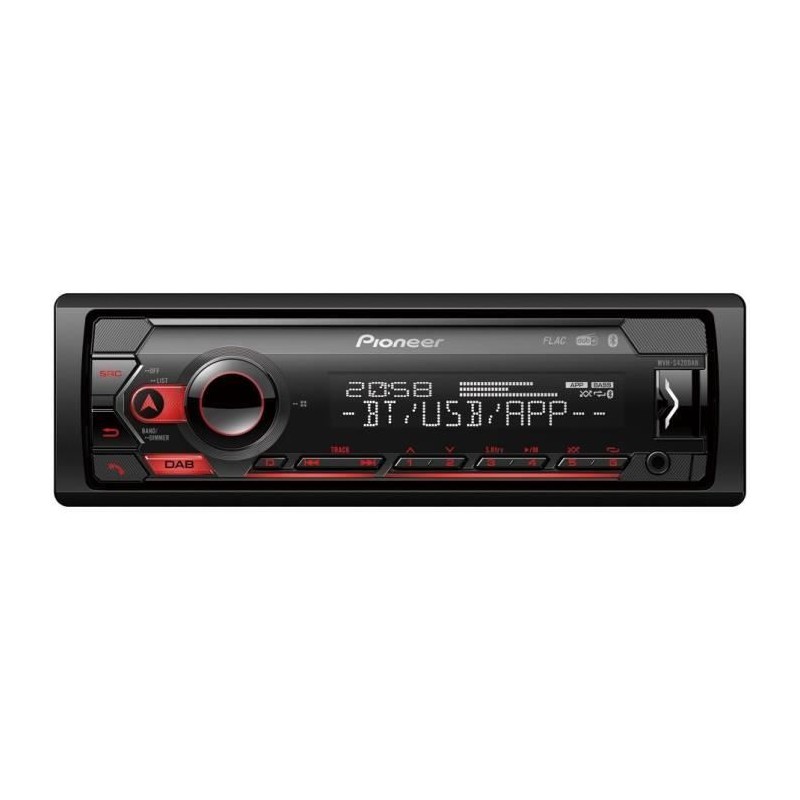 Autoradio - PIONEER - 1DIN - Bluetooth - DAB - USB - Connecté via app