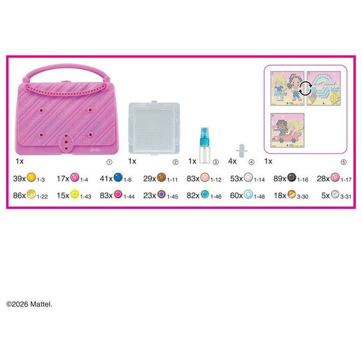 La mallette de Barbie - Aquabeads - 35145 - Perles qui collent avec de l'eau, loisir créatif pour enfant La mallette de Barbie - Aquabeads - 35145 - Perles qui collent avec de l'eau, loisir créatif pour enfant