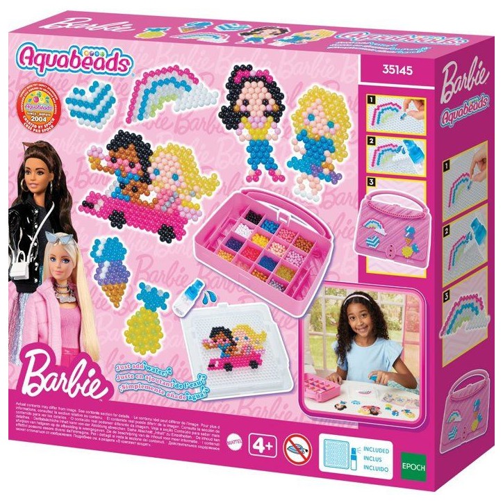 La mallette de Barbie - Aquabeads - 35145 - Perles qui collent avec de l'eau, loisir créatif pour enfant La mallette de Barbie - Aquabeads - 35145 - Perles qui collent avec de l'eau, loisir créatif pour enfant
