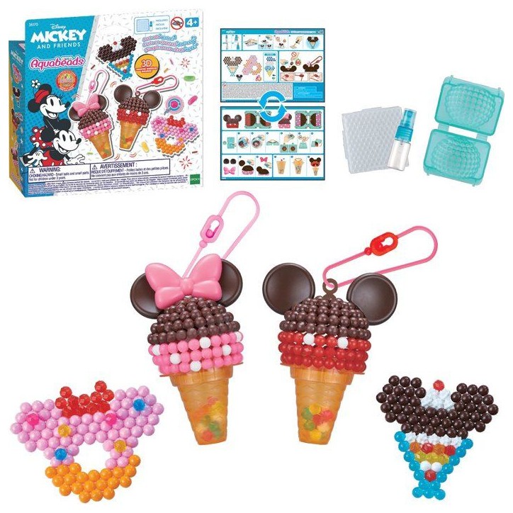 Le coffret des glaces Mickey - Aquabeads - 35170 - Perles qui collent avec de l'eau, loisir créatif pour enfant Le coffret des glaces Mickey - Aquabeads - 35170 - Perles qui collent avec de l'eau, loisir créatif pour enfant