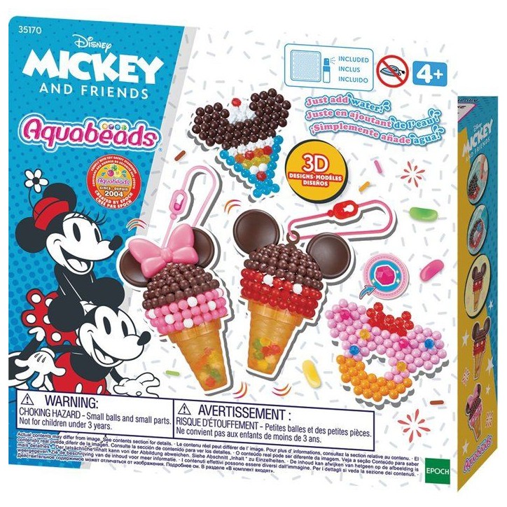 Le coffret des glaces Mickey - Aquabeads - 35170 - Perles qui collent avec de l'eau, loisir créatif pour enfant Le coffret des glaces Mickey - Aquabeads - 35170 - Perles qui collent avec de l'eau, loisir créatif pour enfant
