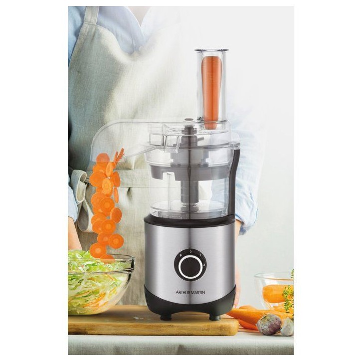 Robot multifonction - ARTHUR MARTIN - AM1608AC - 300 W - Bol de 400 ml - 2 vitesses + pulse - Inox