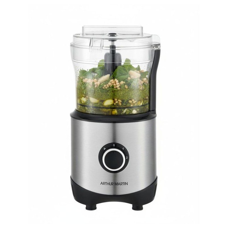 Robot multifonction - ARTHUR MARTIN - AM1608AC - 300 W - Bol de 400 ml - 2 vitesses + pulse - Inox