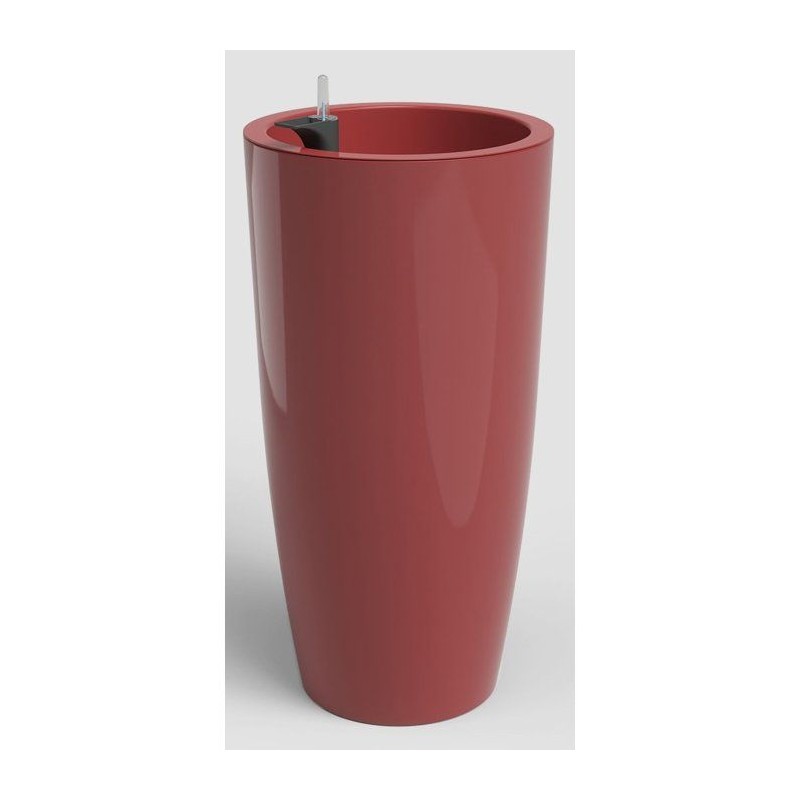 Pot de fleur haut rond avec systeme auto-arrosage SANTONI SWS - Plasti