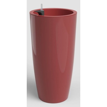 Pot de fleur haut rond avec systeme auto-arrosage SANTONI SWS - Plasti