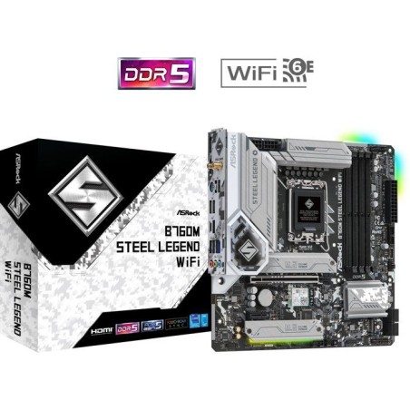 Carte mere - ASROCK - B760M Steel Legend WiFi - Socket LGA1700 - DDR5 - WiFi 6E