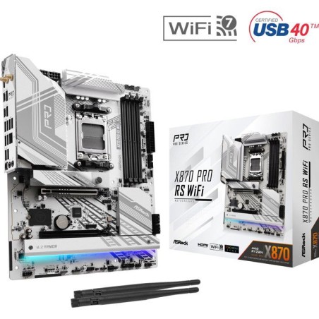 Carte mere - ASROCK - X870 Pro RS WiFi - Socket AM5 - DDR5 - WiFi 7