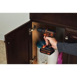 Kit perceuse visseuse sans fil - 18V - BLACK+DECKER - BDCDC18BAST-QW -