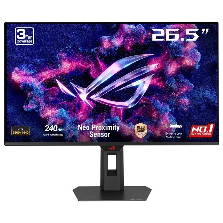 Ecran PC Gamer - ASUS - 26.5 - WQHD - 240Hz - QD-OLED - 0.03ms - XG27AQDMESZ