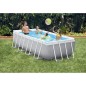 Kit Piscine hors sol tubulaire INTEX - Pris Frame - 400 x 200 x 100 cm - Rectangulaire (Livrée avec pompe et échelle) - 26788N