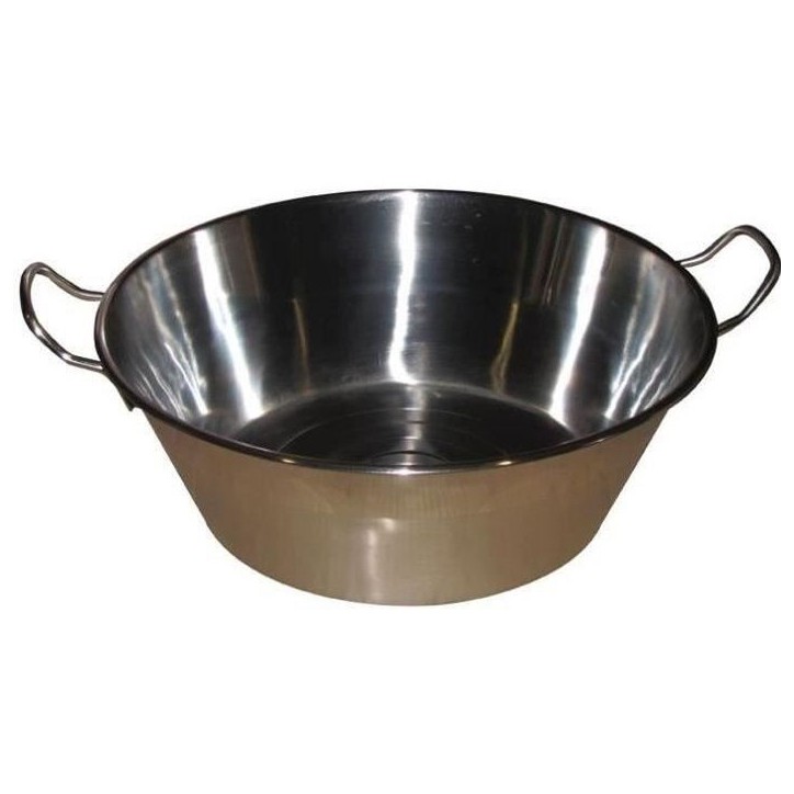 Bassine a confiture - BAUMALU - Standard - Acier inoxydable argenté - 38 cm - 9 L - Tous feux dont induction