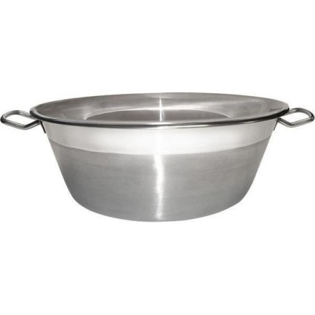 Bassine a confiture - BAUMALU - Standard - Acier inoxydable argenté - 38 cm - 9 L - Tous feux dont induction