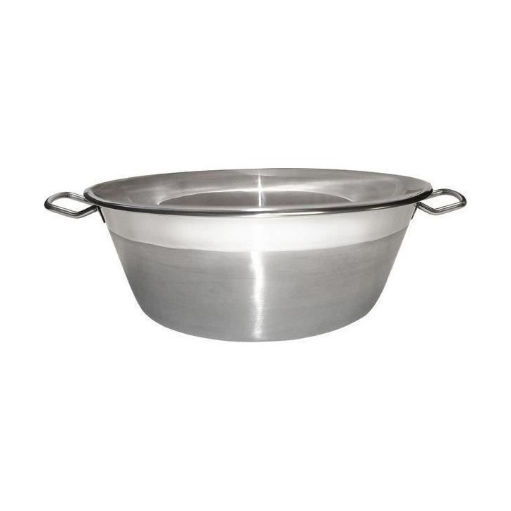 Bassine a confiture - BAUMALU - Standard - Acier inoxydable argenté - 38 cm - 9 L - Tous feux dont induction