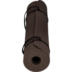 Tapis de Yoga - ATHLECIA - KESHA - L 133 x l 61 cm - TPE - Chocolat