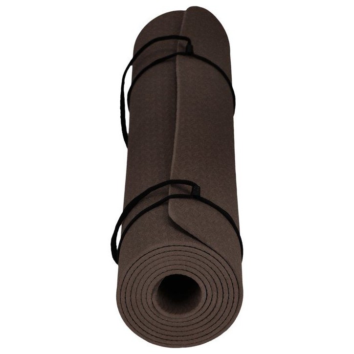 Tapis de Yoga - ATHLECIA - KESHA - L 133 x l 61 cm - TPE - Chocolat