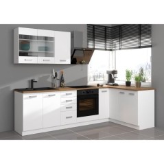 ATLAS Meuble hotte - Décor blanc - L60 x P31 x H72 cm