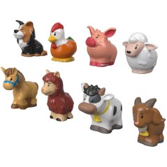 Coffret figurines - FISHER-PRICE - Little People Animaux GFL21 - 8 fig