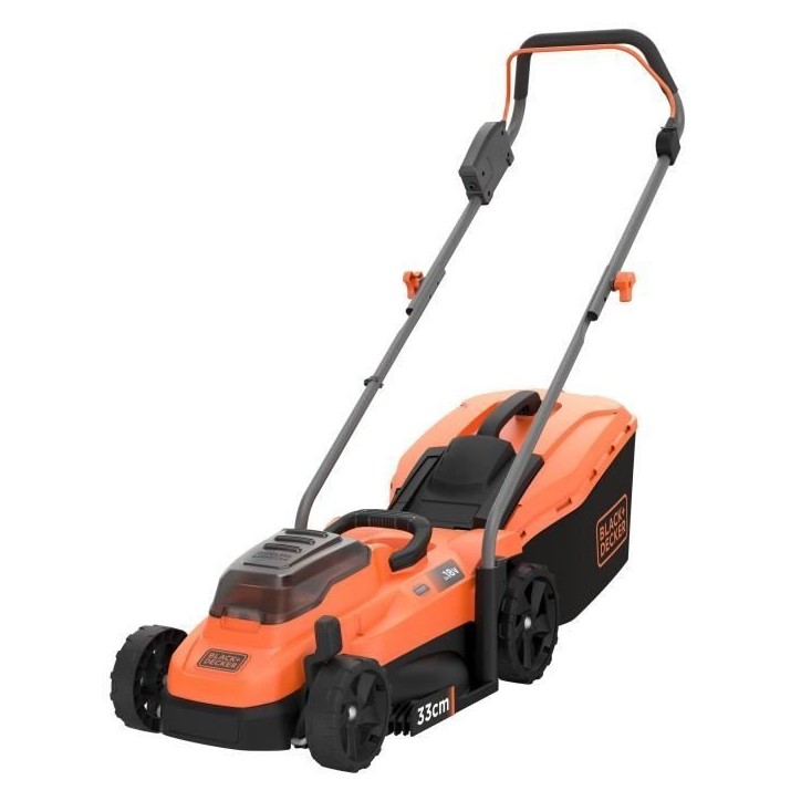Tondeuse électrique sans fil - BLACK&DECKER - BCMW3318N-XJ - 18V - 33cm de coupe - Sans batterie Tondeuse électrique sans fil - BLACK&DECKER - BCMW3318N-XJ - 18V - 33cm de coupe - Sans batterie