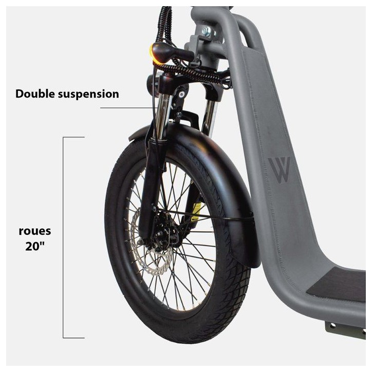 Trottinette électrique - WISPEED - WIMOB Plus - Gris Trottinette électrique - WISPEED - WIMOB Plus - Gris