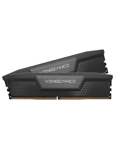 Mémoire RAM - CORSAIR - Vengeance DDR5 - 64GB 2x32GB DIMM - 5200MT/s - Optimisé pour AMD - Unbuffered - 1.25V - Noir