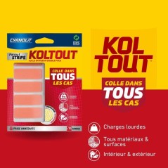 Ruban adhésif double face - CYANOLIT - KOLTOUT RUBAN - Strips x10 - H