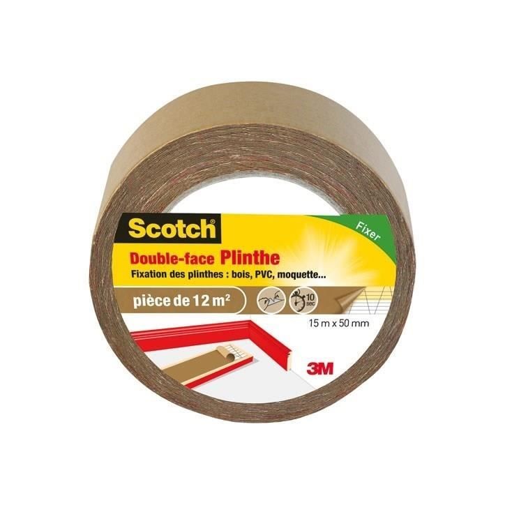 3M SCOTCH Double-face - 15 m x 50 mm - Plinthe 3M SCOTCH Double-face - 15 m x 50 mm - Plinthe