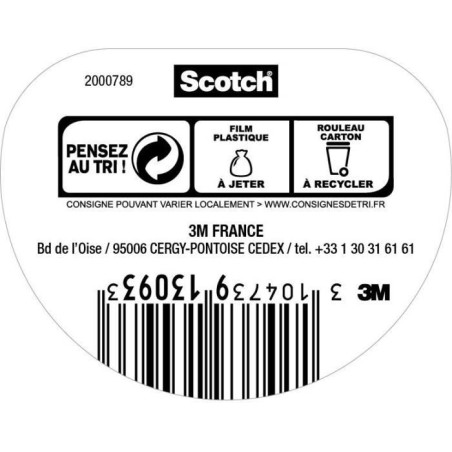 3M Ruban d'adhésif d'emballage kraft - 50mx48mm
