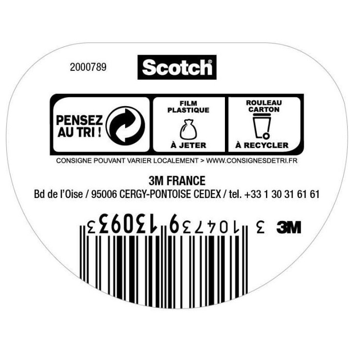 3M Ruban d'adhésif d'emballage kraft - 50mx48mm