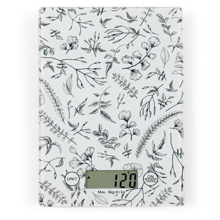 Balance de cuisine électronique - LIVOO - DOM451FL - Plateau en verre - 5 kg - Tare
