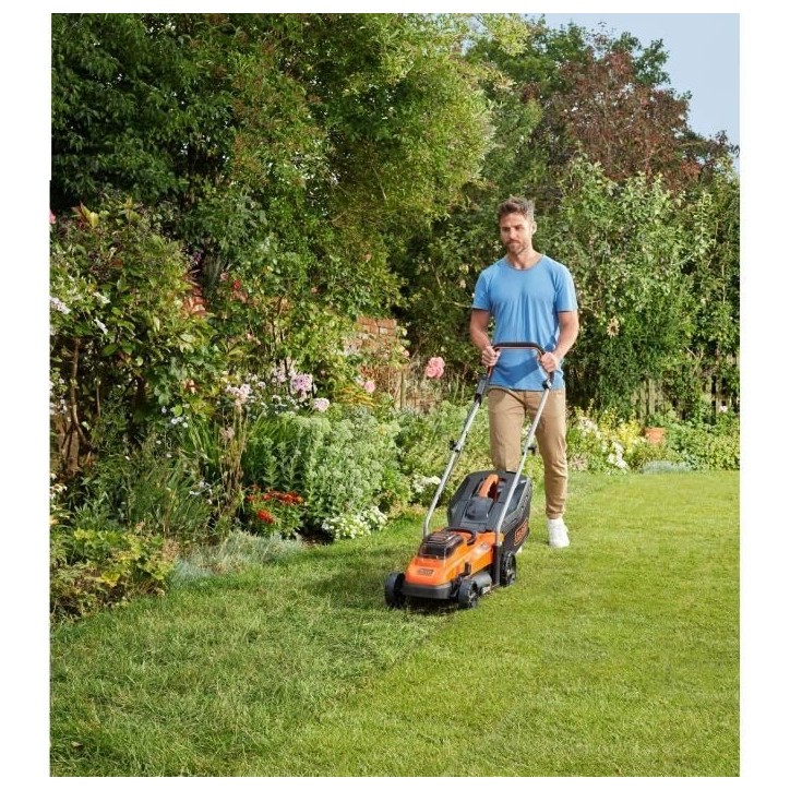 Tondeuse électrique sans fil + batterie 2,5Ah + chargeur - BLACK&DECKER - BCMW3336L1-QW - 36V - 33cm de coupe Tondeuse électrique sans fil + batterie 2,5Ah + chargeur - BLACK&DECKER - BCMW3336L1-QW - 36V - 33cm de coupe