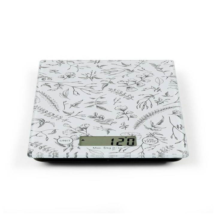 Balance de cuisine électronique - LIVOO - DOM451FL - Plateau en verre - 5 kg - Tare