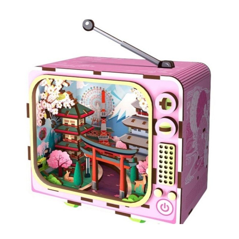 Book Nook - Kit DIY a construire Maquette 3D Serre Livre - TV Fuji - 1