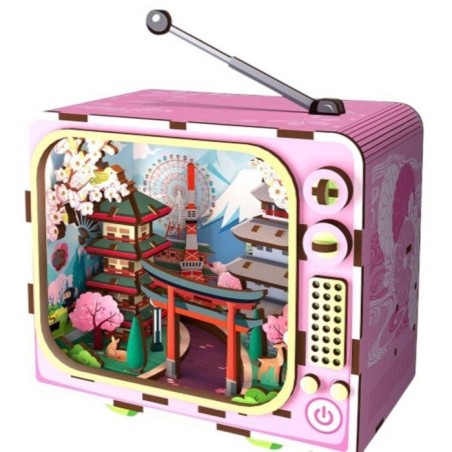Book Nook - Kit DIY a construire Maquette 3D Serre Livre - TV Fuji - 1