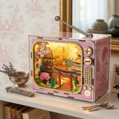 Book Nook - Kit DIY a construire Maquette 3D Serre Livre - TV Fuji - 1