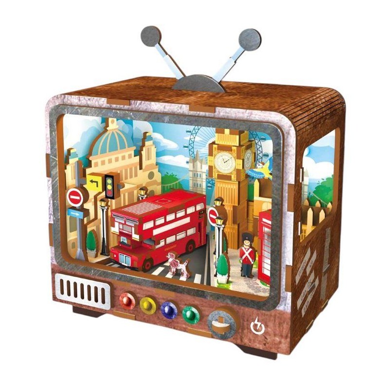 Book Nook - Kit DIY a construire Maquette 3D Serre Livre - TV Londres