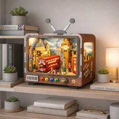 Book Nook - Kit DIY a construire Maquette 3D Serre Livre - TV Londres