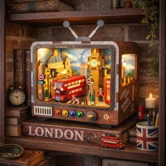 Book Nook - Kit DIY a construire Maquette 3D Serre Livre - TV Londres