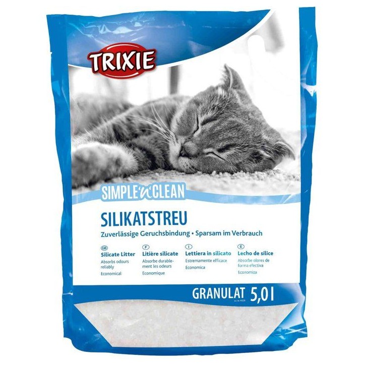 TRIXIE Litiere silicate - Simple'n'Clean - 5 l