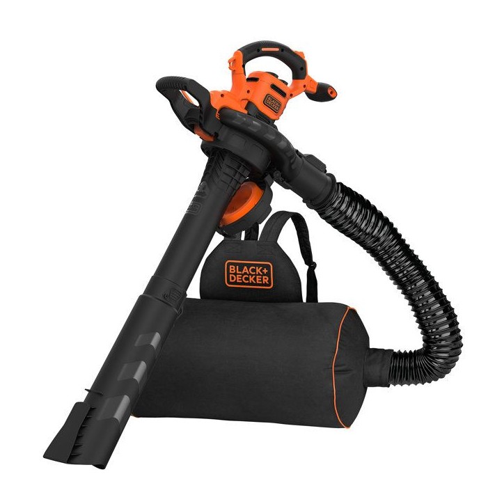 Aspirateur souffleur broyeur filaire BLACK+DECKER - BEBLV300-QS - 3000 W - Sac 72L - Systeme bi-tube Aspirateur souffleur broyeur filaire BLACK+DECKER - BEBLV300-QS - 3000 W - Sac 72L - Systeme bi-tube