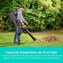 Aspirateur souffleur broyeur filaire BLACK+DECKER - BEBLV300-QS - 3000