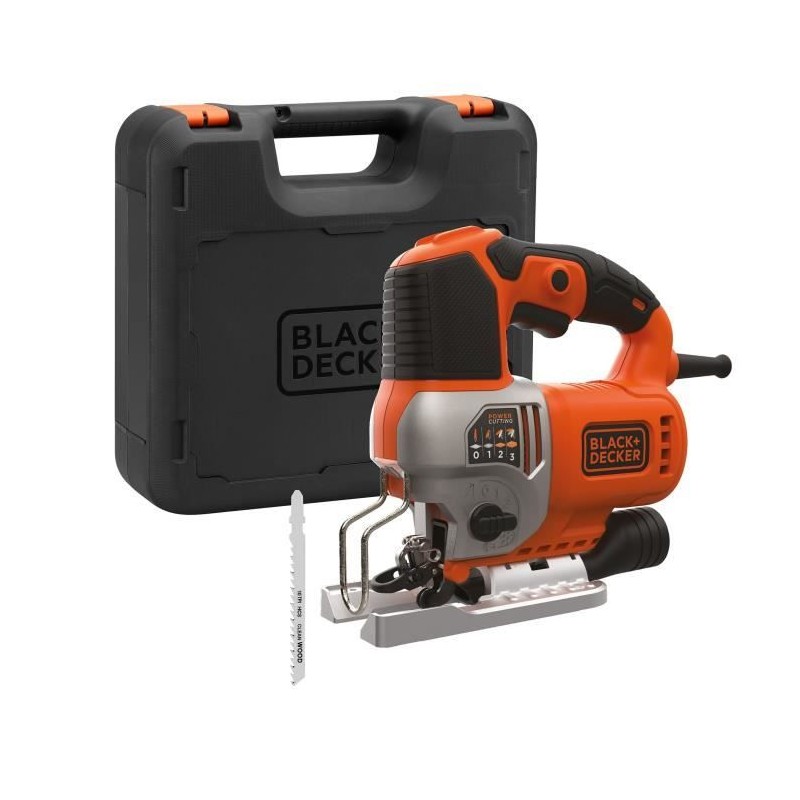 Scie sauteuse filaire BLACK + DECKER BES610K - 650W - 3100 trs/min - F