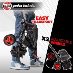 Motobineuse électrique - Elem Garden - 1500 W - 6 fraises - 45 cm - M
