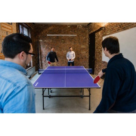 Table de tennis de table - Intérieure - DYNAMIC - 15 mm - Pliable - Pieds réglables - 274 x 152,5 x 76 cm