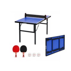 Set mini table de tennis de table DYNAMIC - Table pliable + filet exte