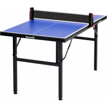 Set mini table de tennis de table DYNAMIC - Table pliable + filet extensible + 2 raquettes + 3 balles