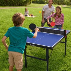 Set mini table de tennis de table DYNAMIC - Table pliable + filet exte