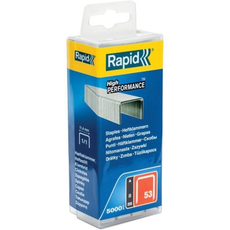 RAPID 5000 agrafes n°53 Rapid Agraf 8mm