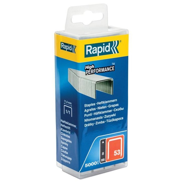 RAPID 5000 agrafes n°53 Rapid Agraf 8mm